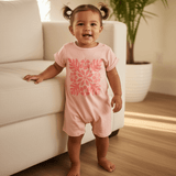Hibiscus Quilt Jumpsuit (pink) - Sweet Sweet Honey Hawaii