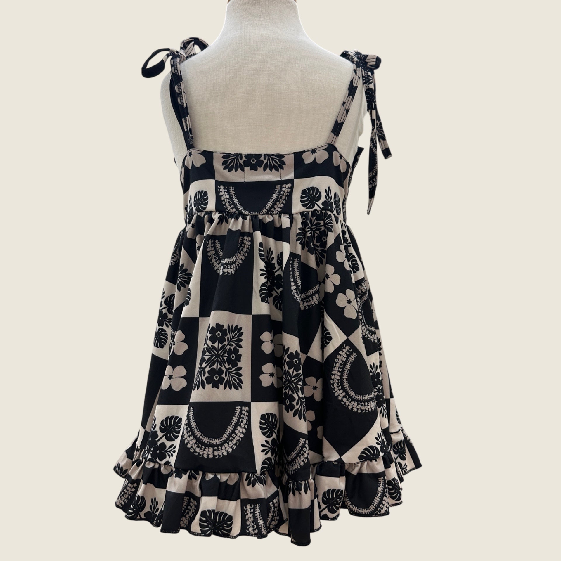 Ho'opili Black Shoulder Tie Dress - Sweet Sweet Honey Hawaii