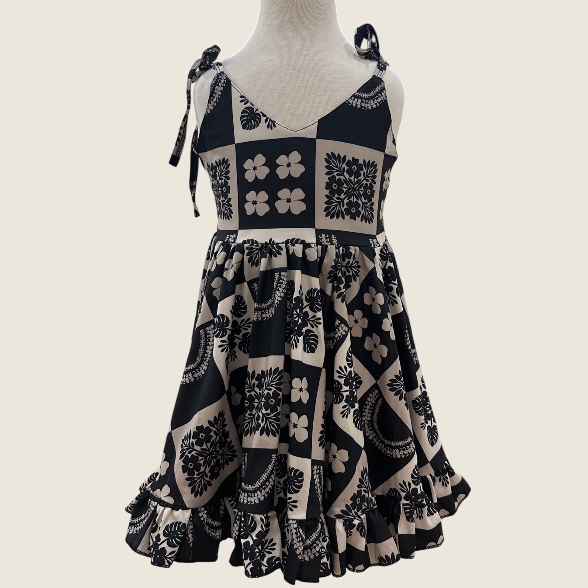 Ho'opili Black Shoulder Tie Dress - Sweet Sweet Honey Hawaii
