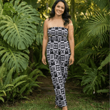 Ho'opili Black Taylor Jumpsuit - Sweet Sweet Honey Hawaii