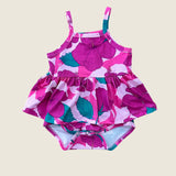 Island Pink Hibiscus Thin strap Onesie - Sweet Sweet Honey Hawaii