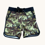 Iwa Bird Camo Boys Boardies - Sweet Sweet Honey Hawaii