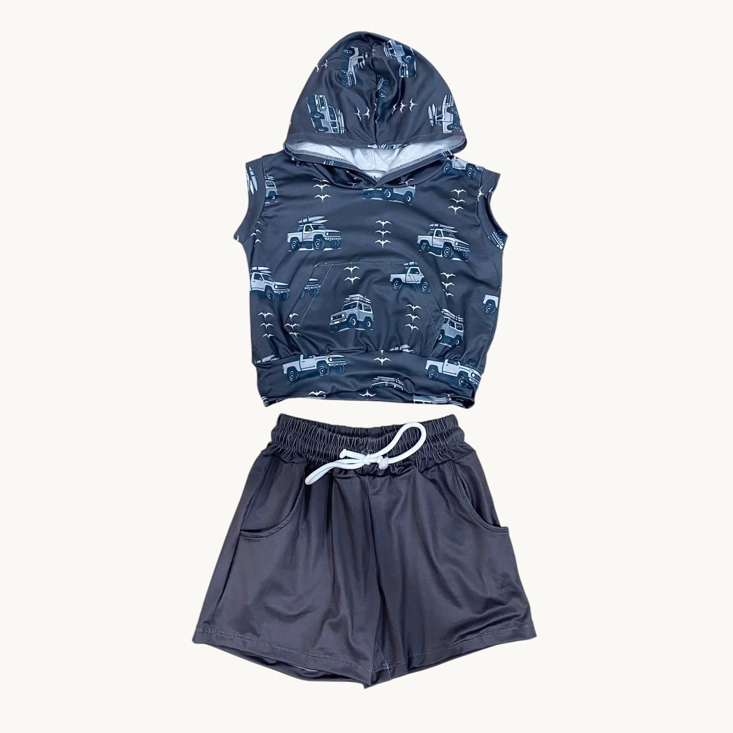 Iwa Bird/Cruisah Hooded tank set - Sweet Sweet Honey Hawaii