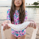 Kaile'a Long Sleeve Swimsuit - Sweet Sweet Honey Hawaii
