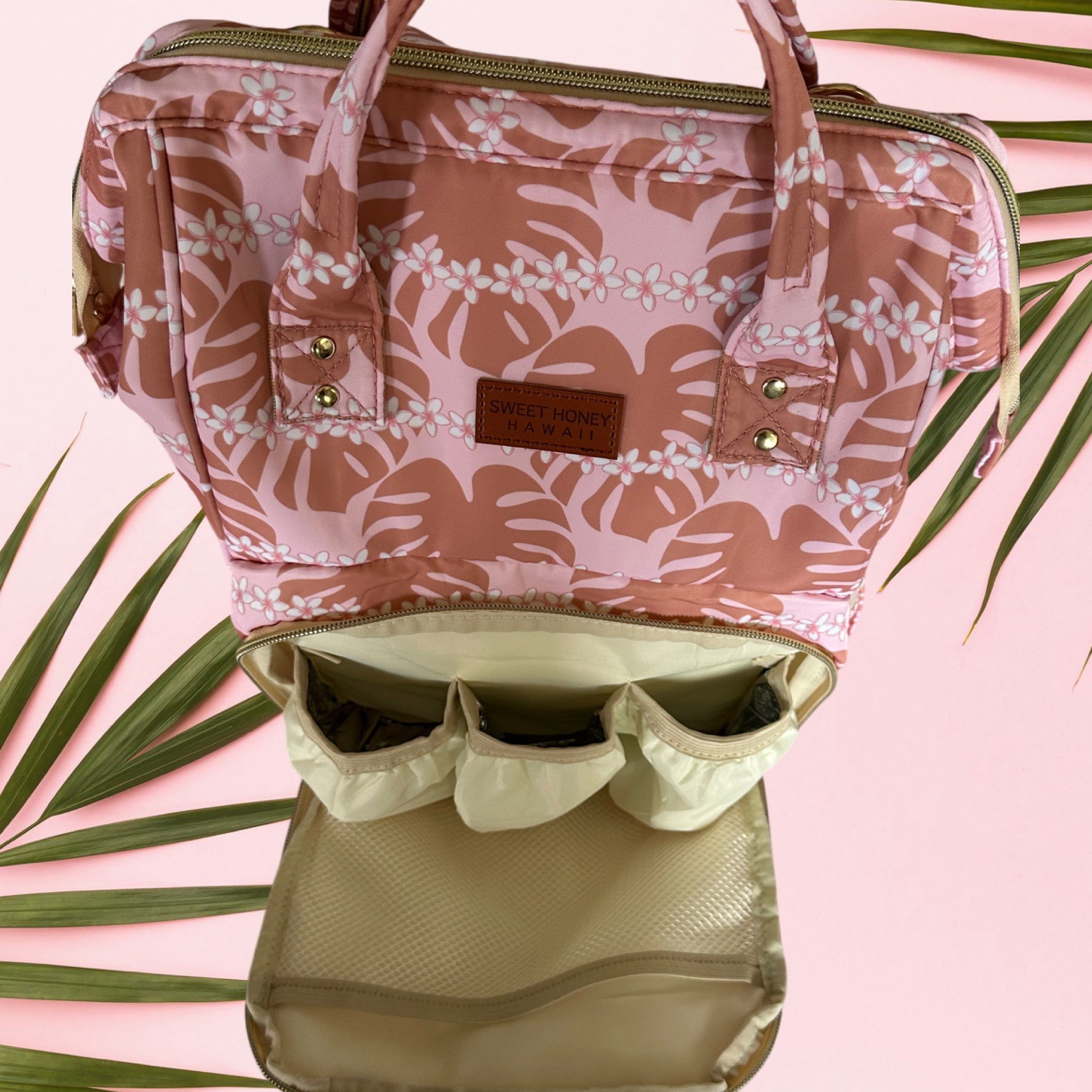 Kanani Diaper Backpack - Sweet Sweet Honey Hawaii