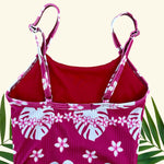 Kanani Magenta One Piece scrunch Ribbed Bikini - Sweet Sweet Honey Hawaii