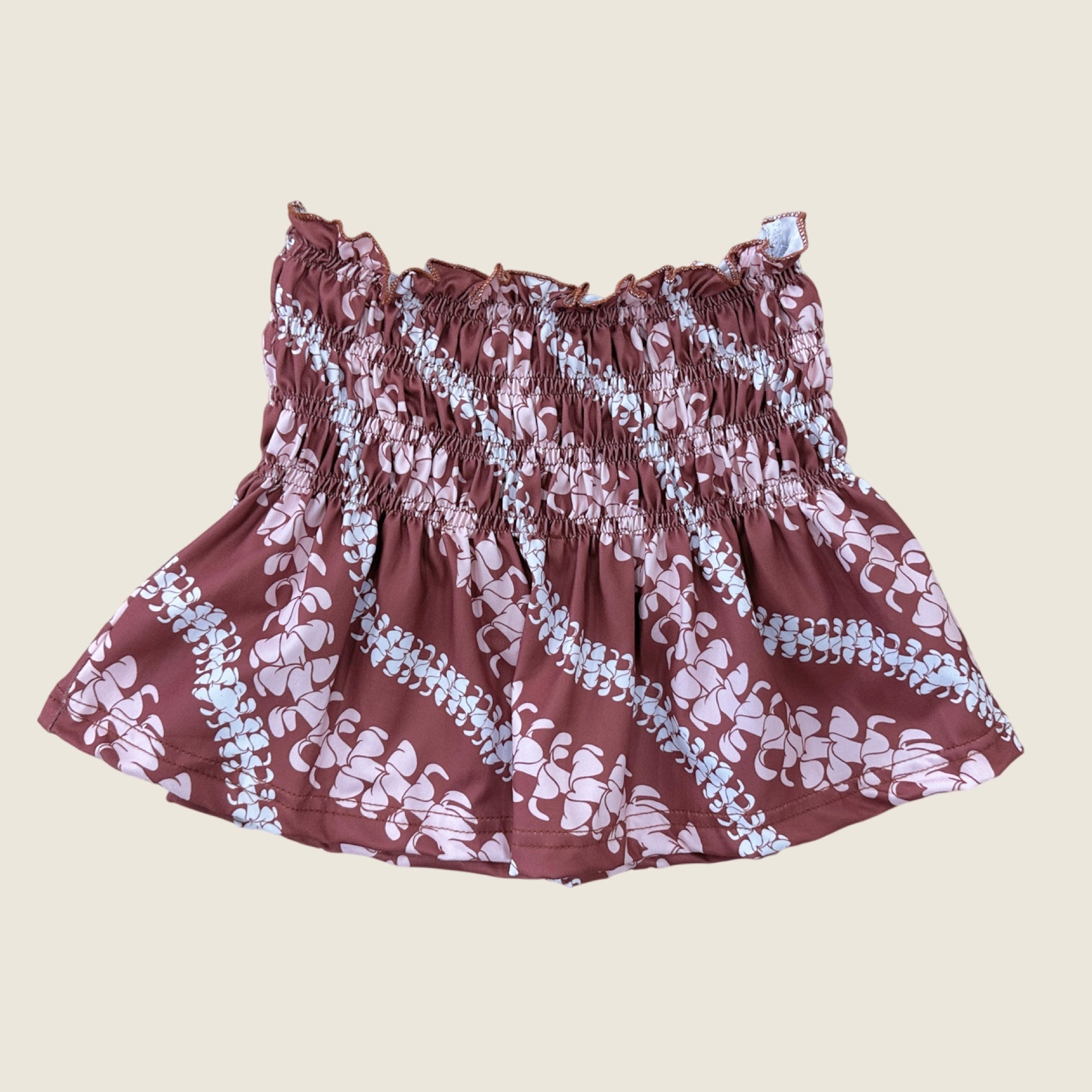 Kid's Brick Puakenikeni lei Ka'a Tube Top - Sweet Sweet Honey Hawaii