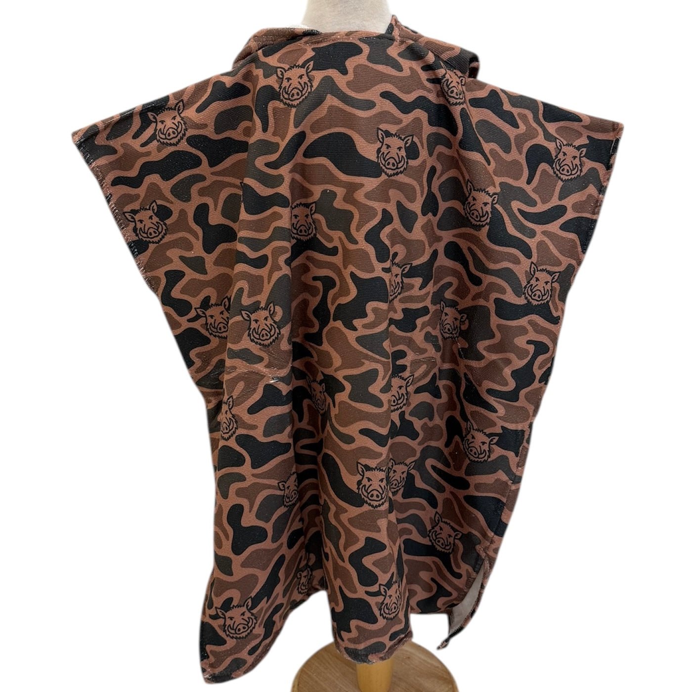 Kid's Brown Camo Boar Hooded Towel - Sweet Sweet Honey Hawaii