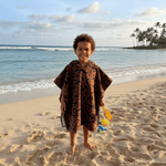 Kid's Brown Camo Boar Hooded Towel - Sweet Sweet Honey Hawaii