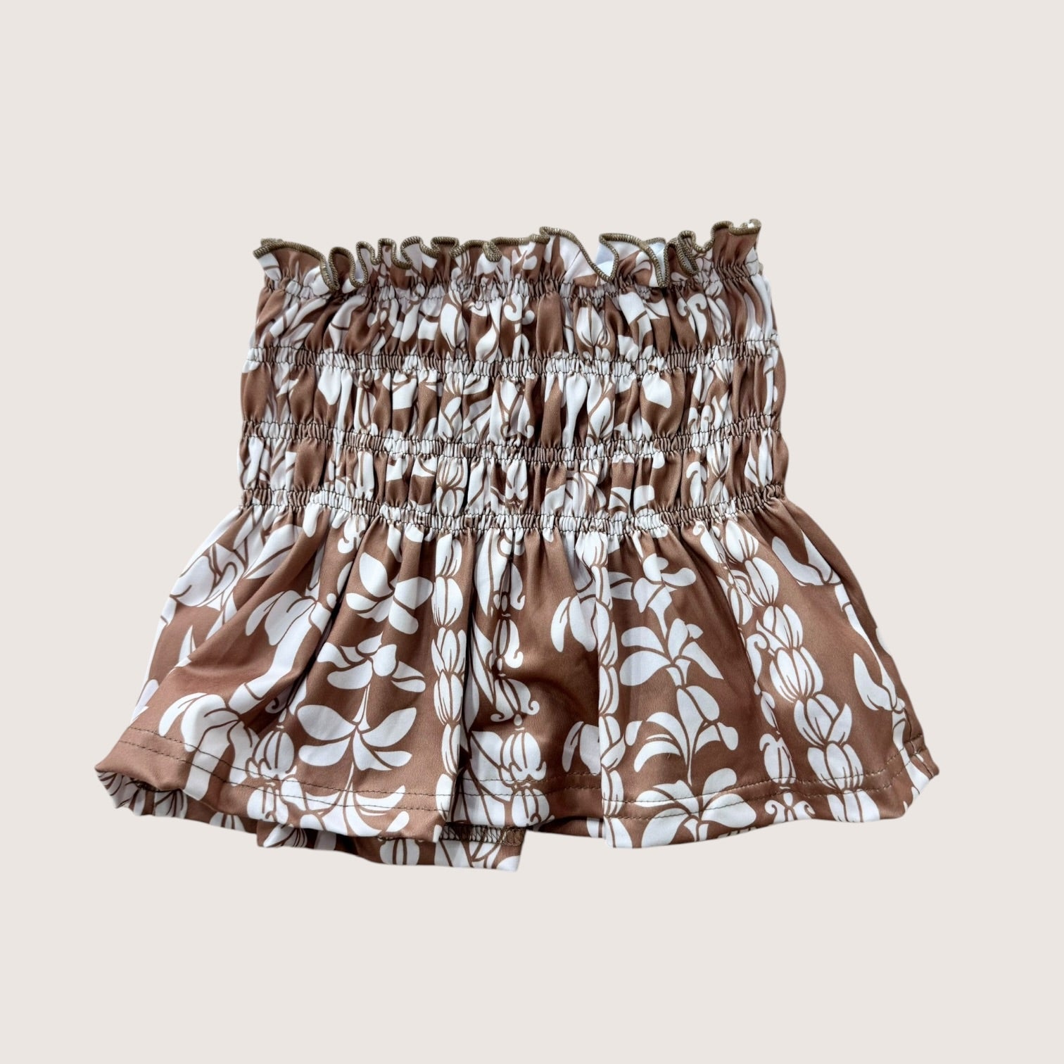 Kid's Brown Lei Ka'a Tube Top - Sweet Sweet Honey Hawaii