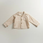 Kid's Cream Denim Quilt Jacket - Sweet Sweet Honey Hawaii