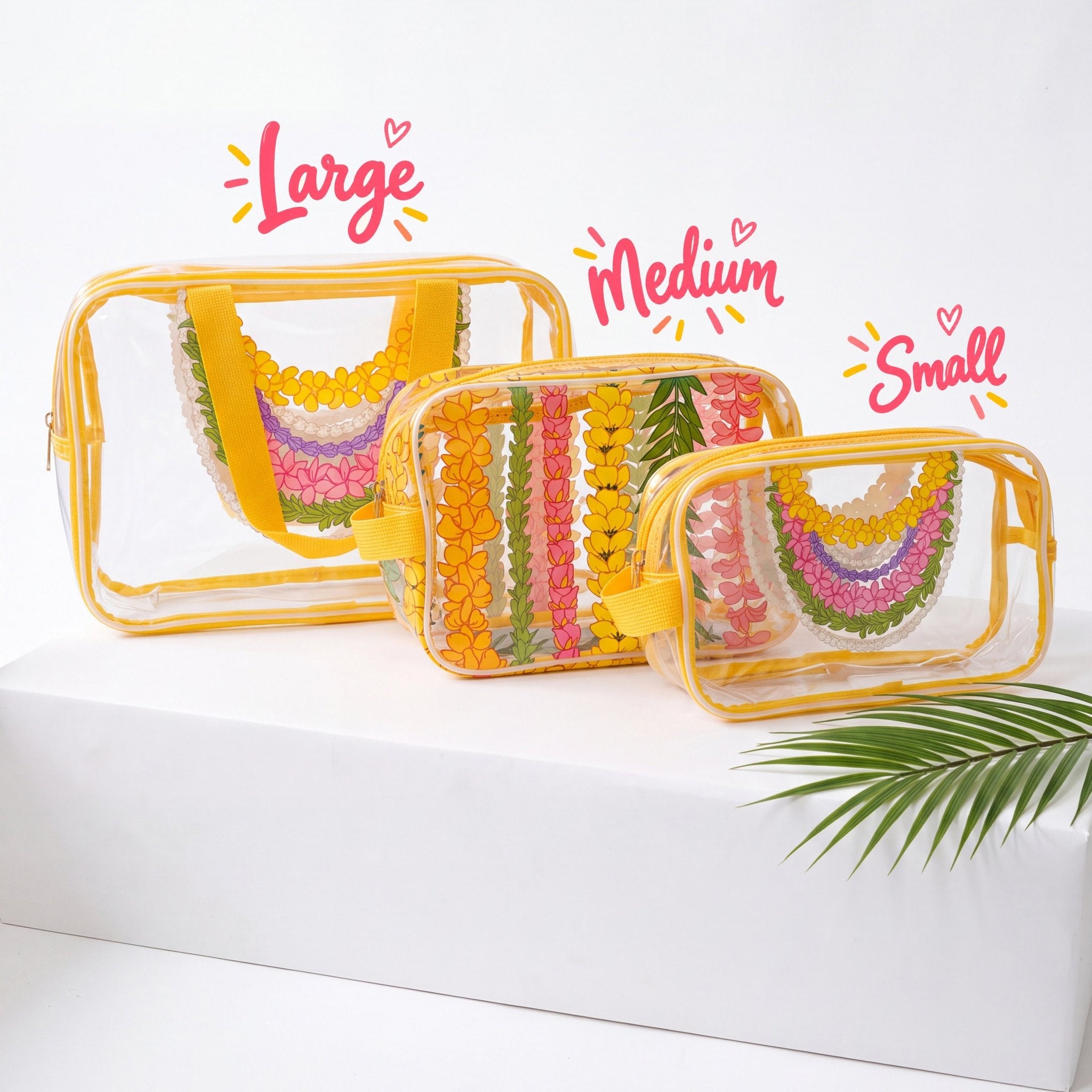 Large Clear Bag - Sweet Sweet Honey Hawaii