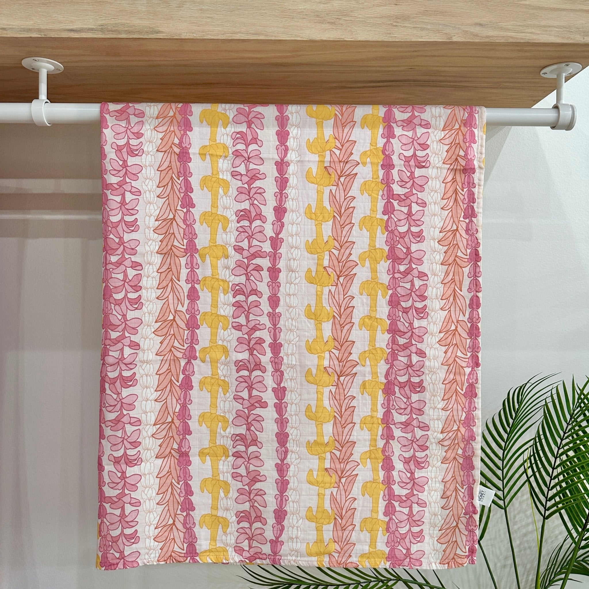Lei Aloha Swaddle Blanket - Sweet Sweet Honey Hawaii