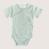 Light teal shaka Kimono onesie - Sweet Sweet Honey Hawaii