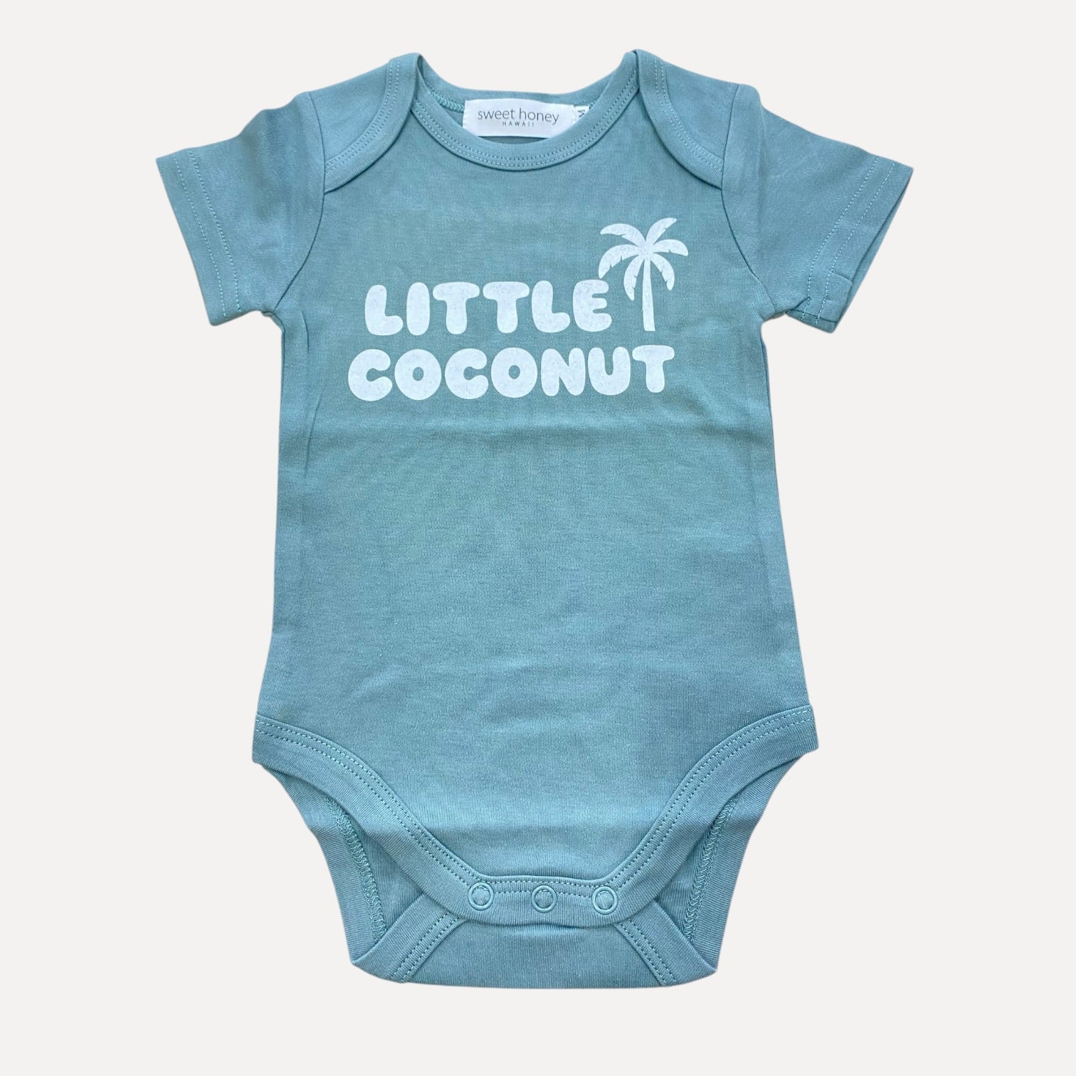 Little Coconut Jade Green Onesie - Sweet Sweet Honey Hawaii