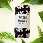 Lokelani Bamboo Swaddle Blanket - Sweet Sweet Honey Hawaii