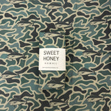 Mahi Mahi Green Camo Swaddle Blanket - Sweet Sweet Honey Hawaii