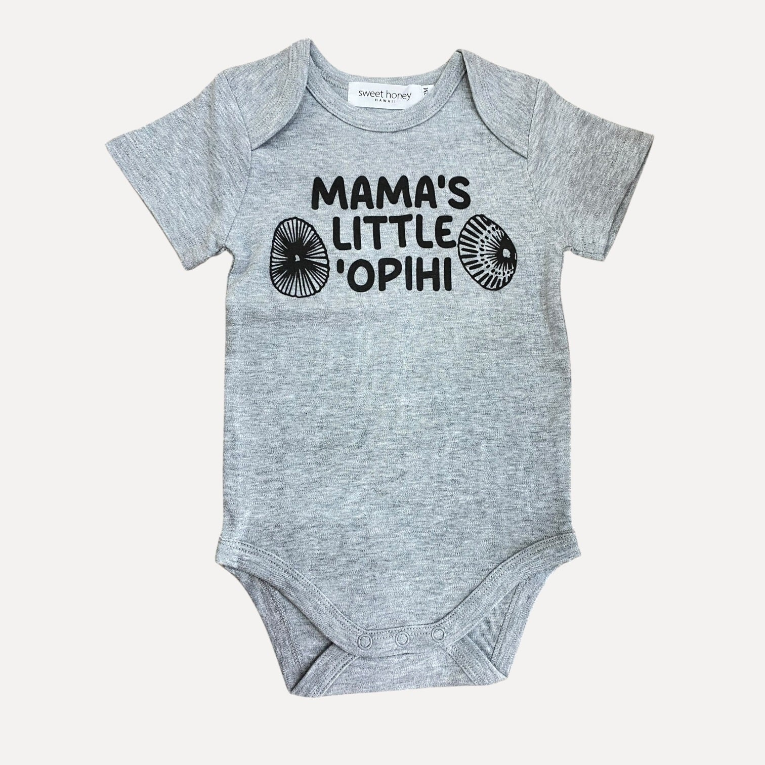 Mama's Little Opihi Grey Onesie - Sweet Sweet Honey Hawaii