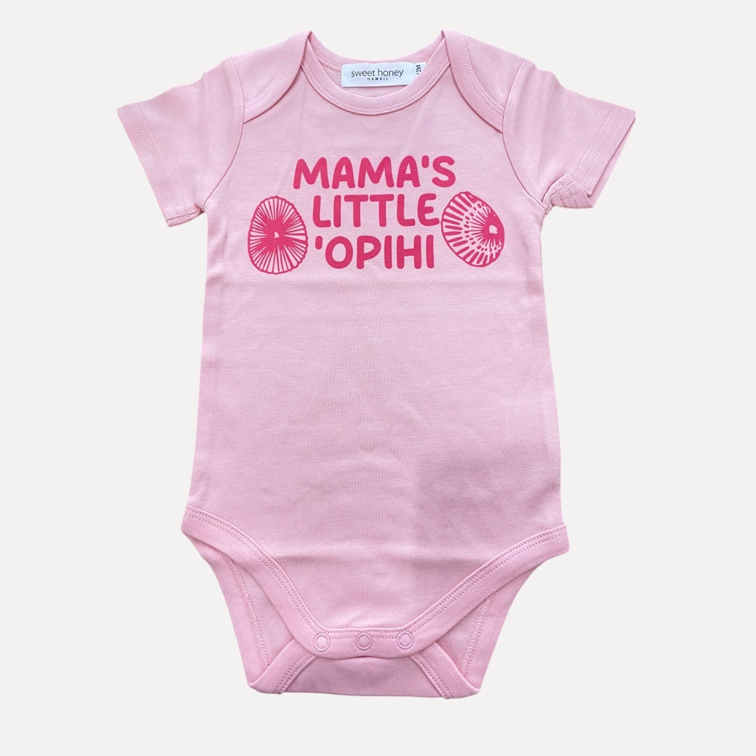 Mama's Opihi Pink onesie - Sweet Sweet Honey Hawaii