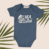 Marlin Sea Ya Later Blue Onesie - Sweet Sweet Honey Hawaii