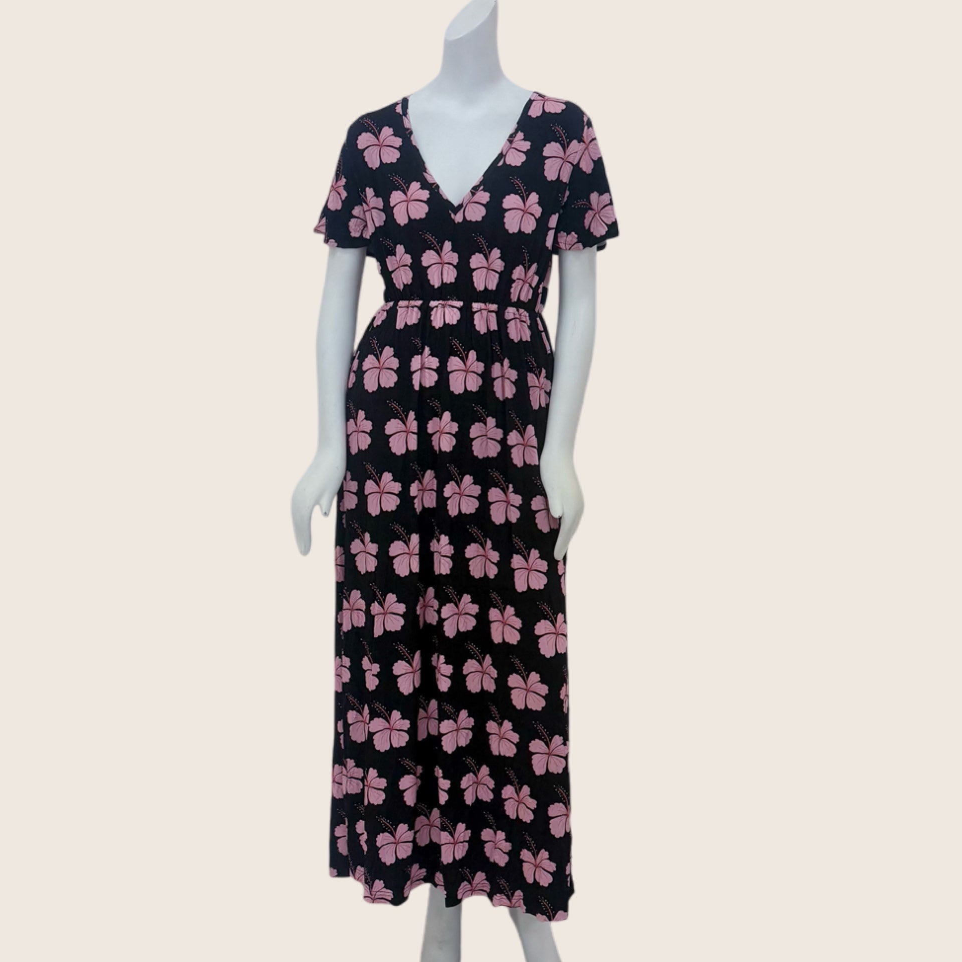 Midnight Hibiscus Kate Maxi Dress - Sweet Sweet Honey Hawaii