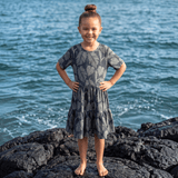 Midnight Palm Tee Dress - Sweet Sweet Honey Hawaii