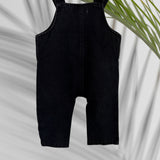 Black denim shaka overalls