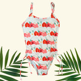 Pua Lei One Piece scrunch Ribbed Bikini