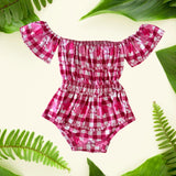 Pua Lei Magenta Off the Shoulder Onesie