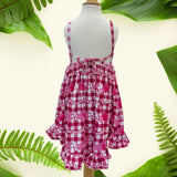 Pua lei Magenta Gingham Stella Dress