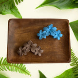 Matte Plumeria Triple Claw Clip 3