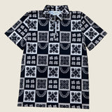 Ho'opili Black Men's collared Shirt