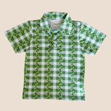 Maile Lei Gingham Collared Shirt