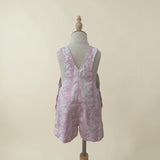 Pink Mauna lani Denim Short Overalls - Sweet Sweet Honey Hawaii