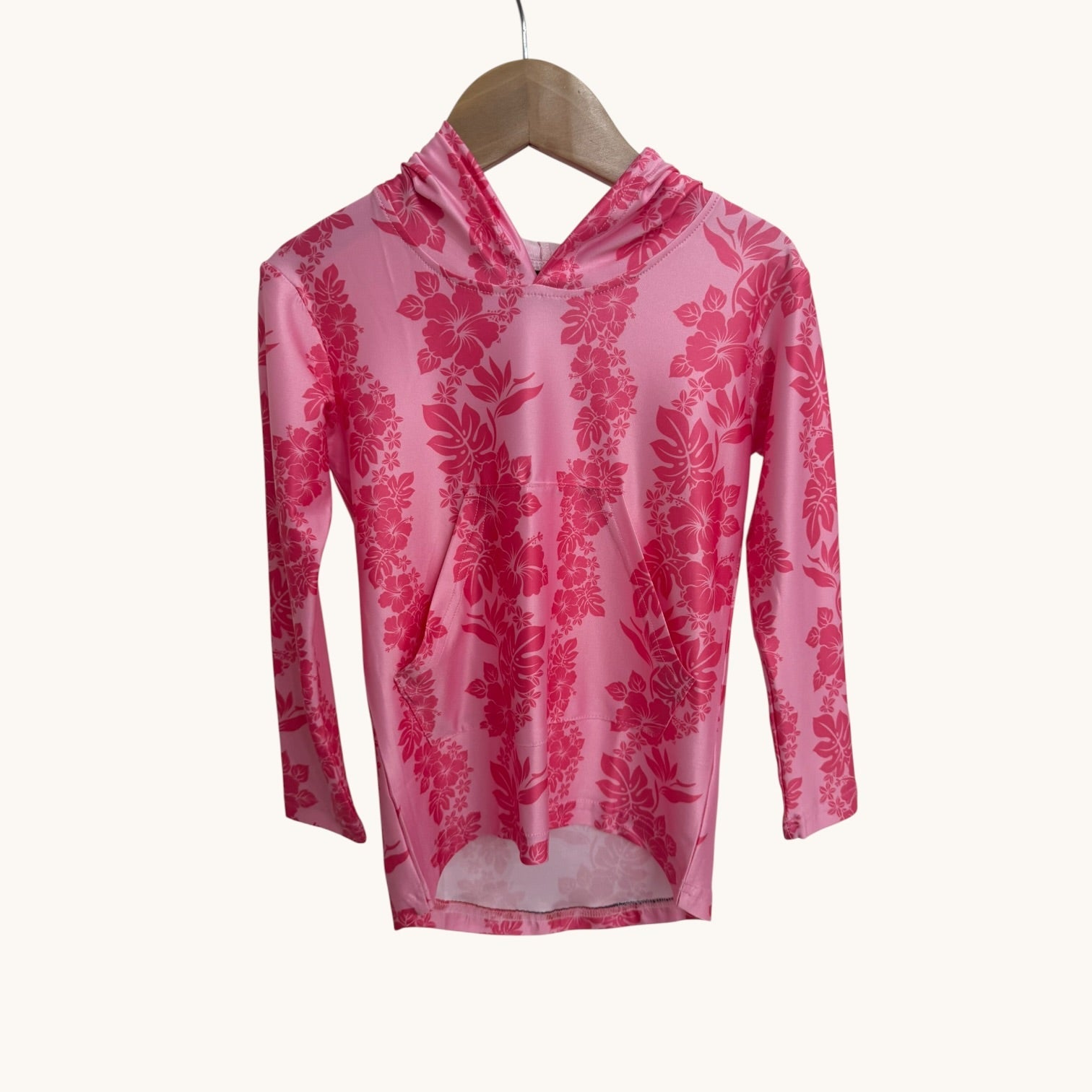 Pink Mauna Lani Dri Fit hooded Long sleeve - Sweet Sweet Honey Hawaii