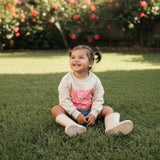 Pink Quilt Cream Sweater - Sweet Sweet Honey Hawaii