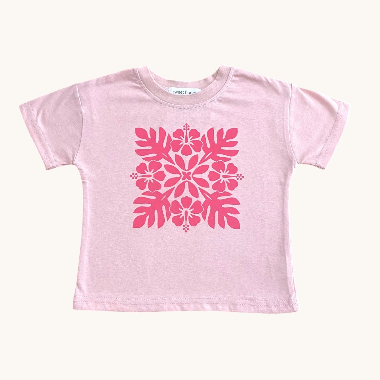 Pink Quilt Tee - Sweet Sweet Honey Hawaii