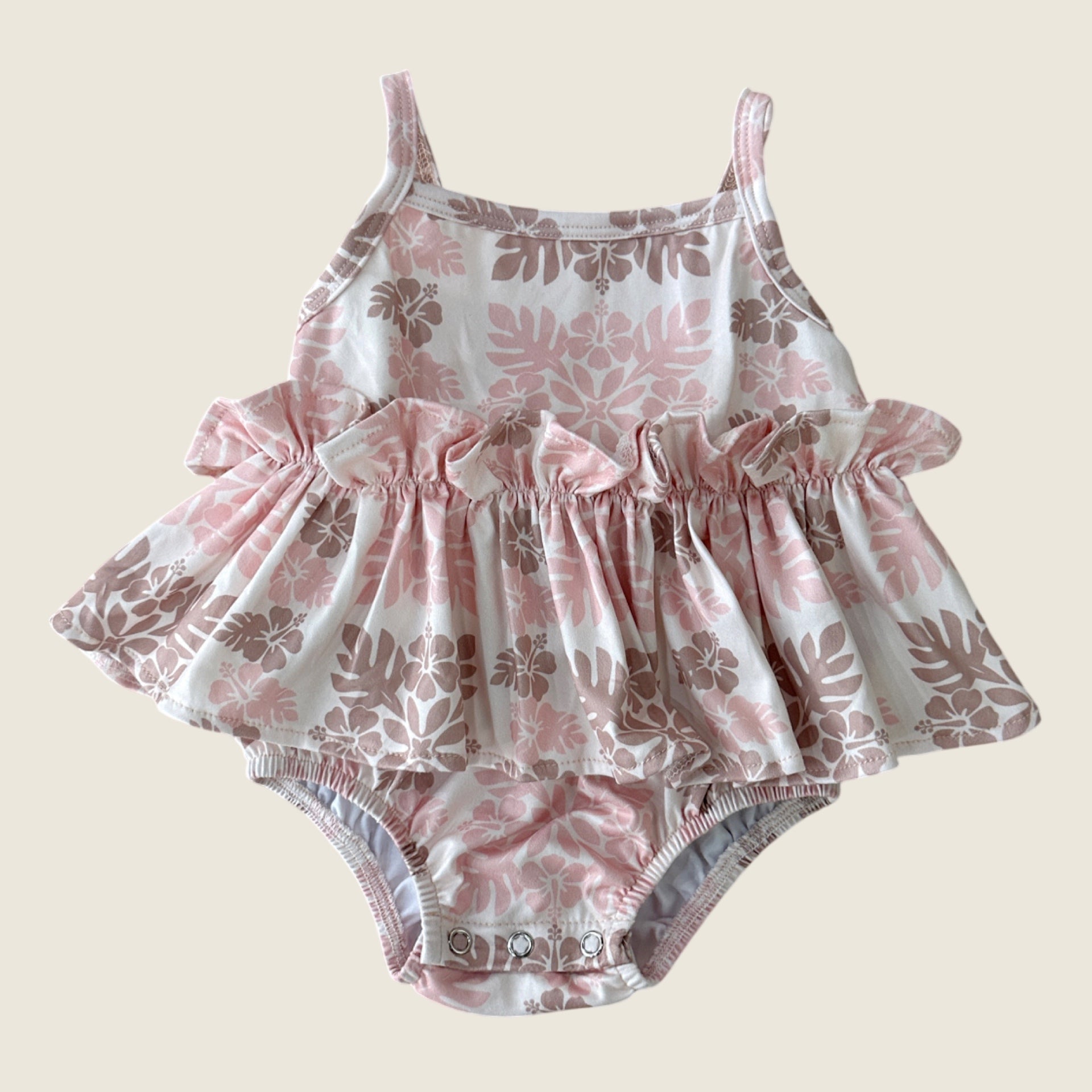 Pink sands | Heirloom Thin strap Onesie - Sweet Sweet Honey Hawaii