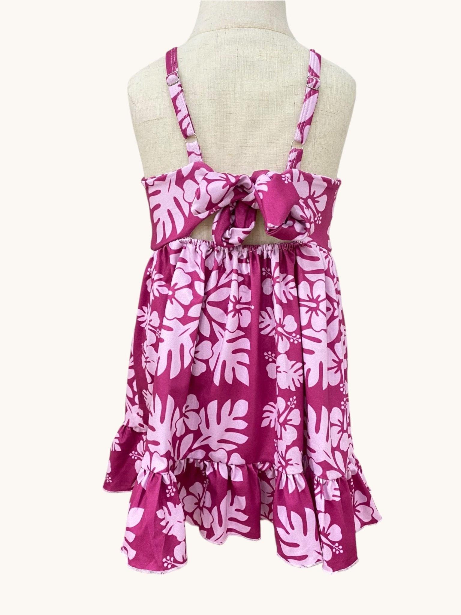 Plum Hibiscus Quilt Mila Dress - Sweet Sweet Honey Hawaii