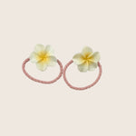 Plumeria Mini Hair Tie Set - Sweet Sweet Honey Hawaii
