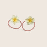Plumeria Mini Hair Tie Set - Sweet Sweet Honey Hawaii