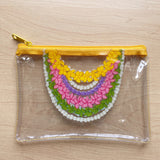 Yellow Draped Lei Pencil Pouch