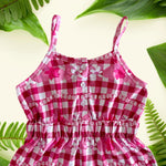 Pua Lei Gingham Rissa Romper - Sweet Sweet Honey Hawaii