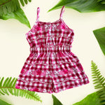 Pua Lei Gingham Rissa Romper - Sweet Sweet Honey Hawaii