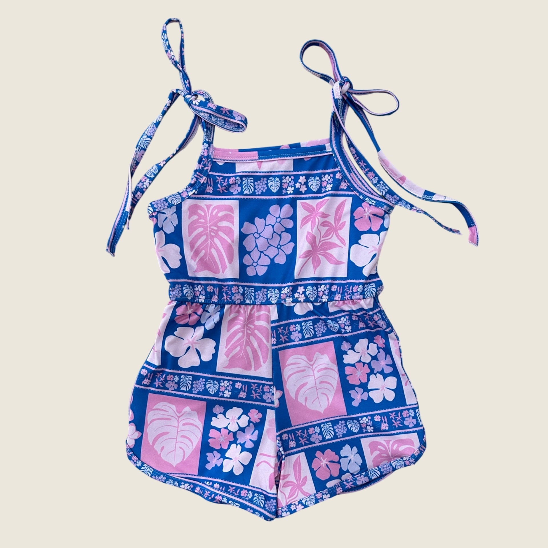 Pualani Patch Haleiwa Romper - Sweet Sweet Honey Hawaii