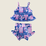 Pualani Patch Thin Strap Set - Sweet Sweet Honey Hawaii