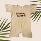 Radiate Aloha Cream Tee jumpsuit - Sweet Sweet Honey Hawaii