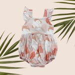Rainbow Monstera Emma onesie - Sweet Sweet Honey Hawaii