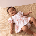 Rainbow Monstera Sleeved Melody Romper - Sweet Sweet Honey Hawaii