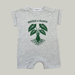 Rooted In Aloha Jumpsuit (grey) - Sweet Sweet Honey Hawaii